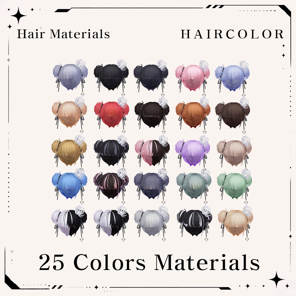 🎈SALE🎈Rumi Bun Hair 【複数アバター対応】
