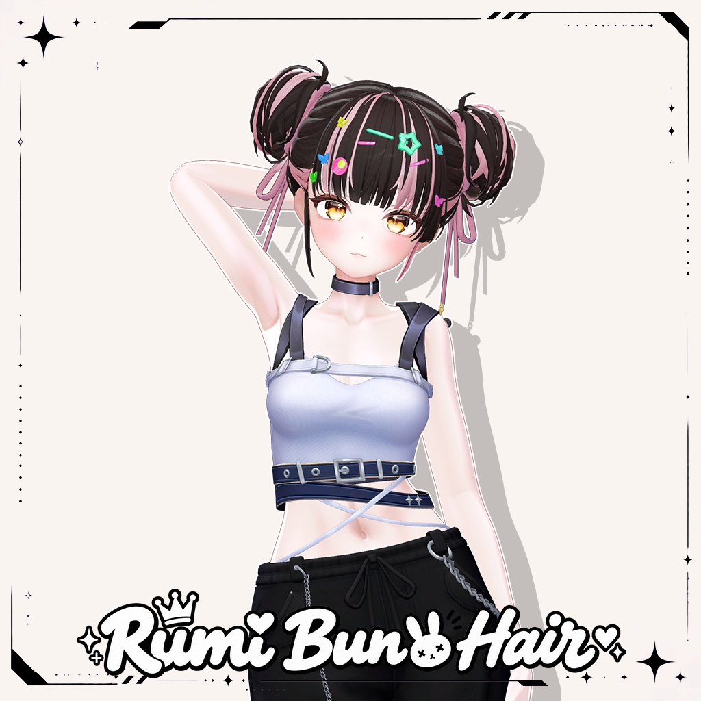 🎈SALE🎈Rumi Bun Hair 【複数アバター対応】