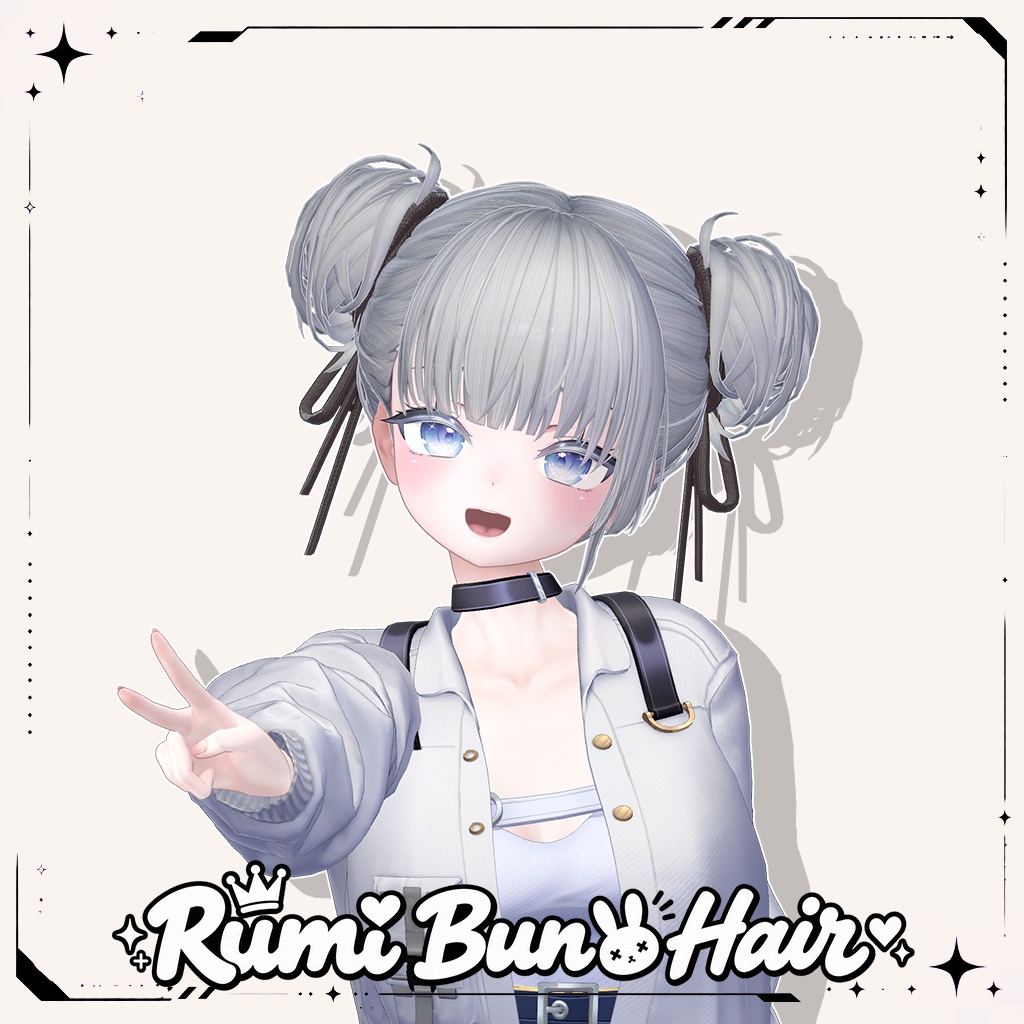 🎈SALE🎈Rumi Bun Hair 【複数アバター対応】