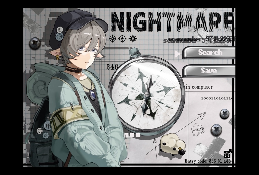 ポストカード【羊】