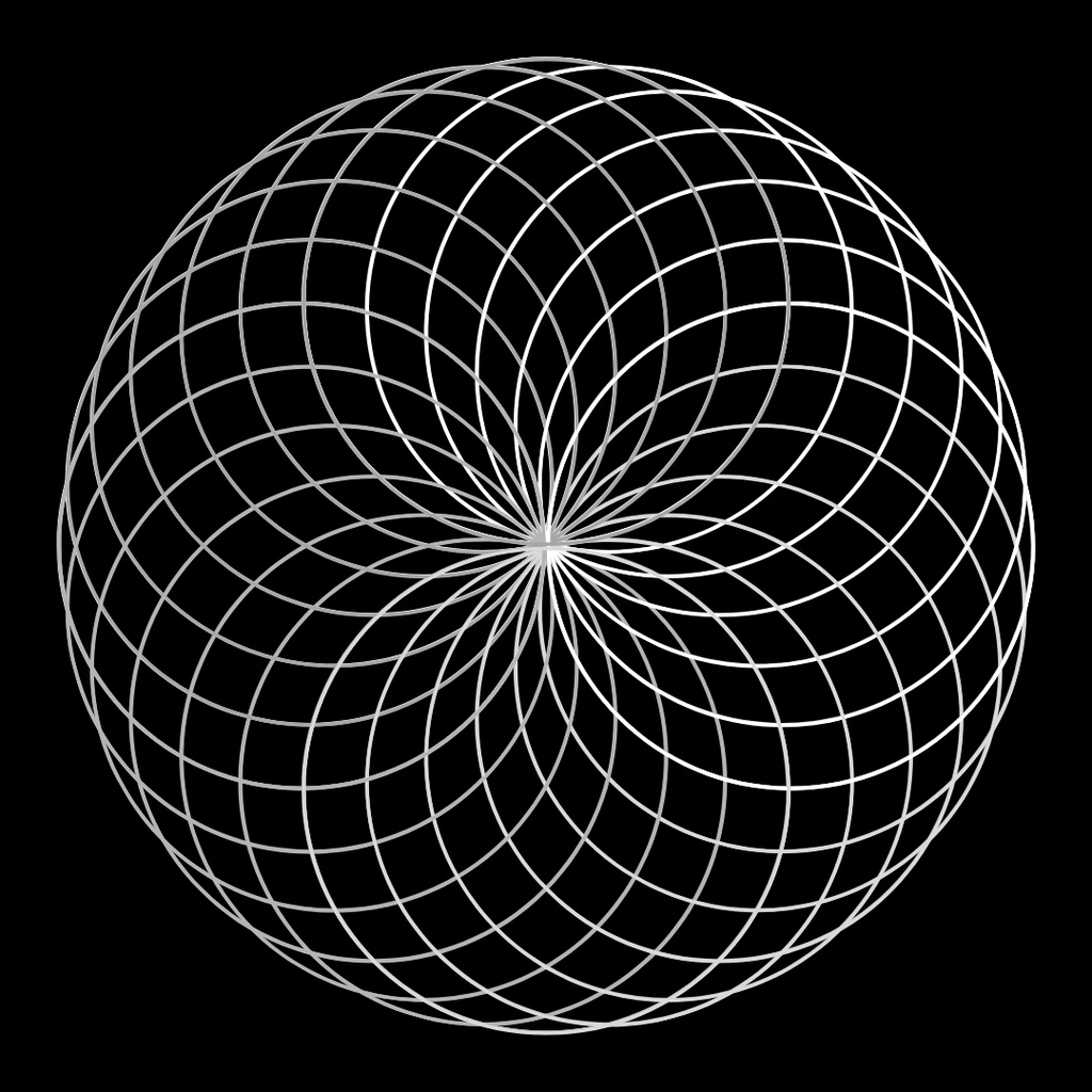 【無料】デジタルペーパー用壁紙 - 幾何学スピログラフ 01(白・黒2枚セット)