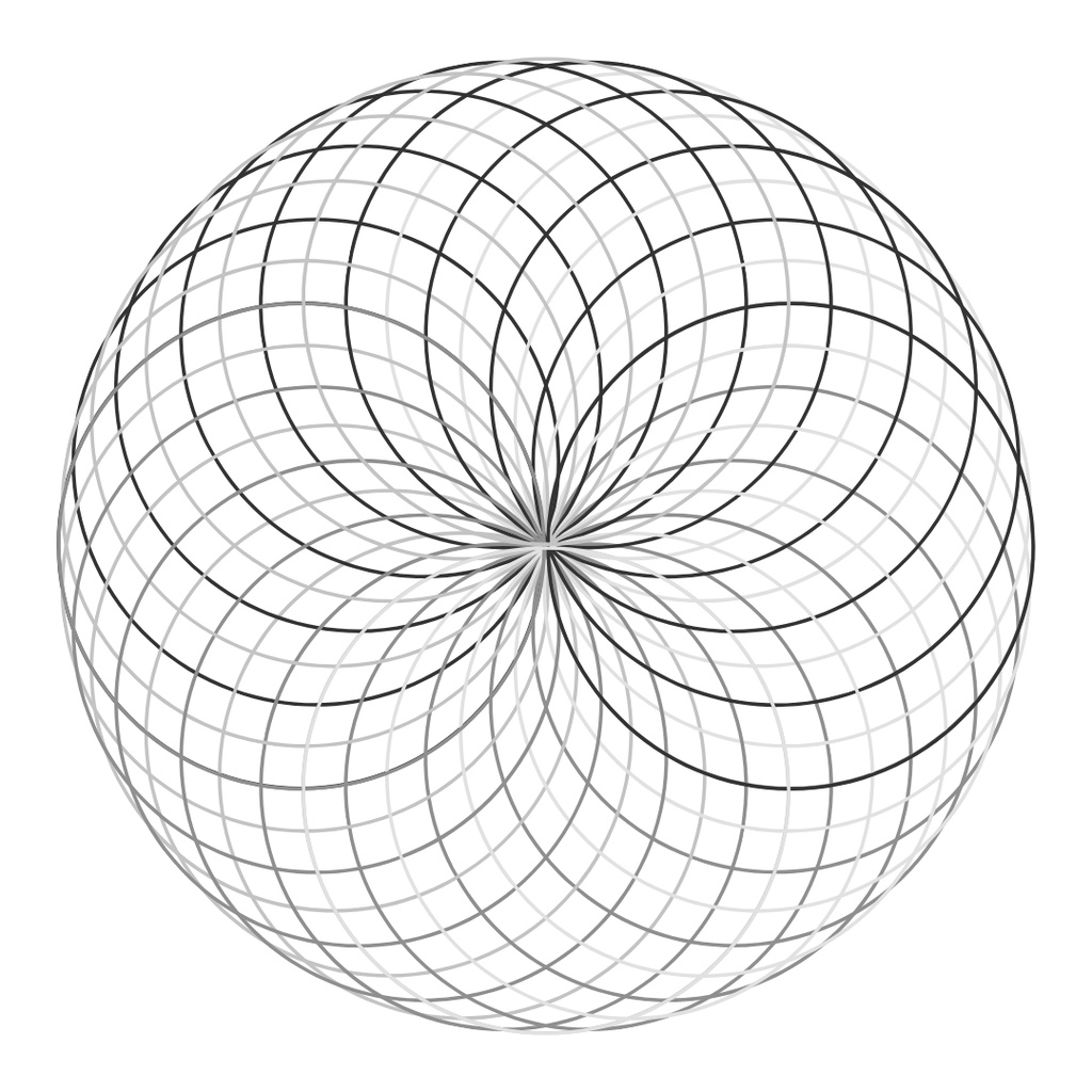 【無料】デジタルペーパー用壁紙 - 幾何学スピログラフ 01(白・黒2枚セット)