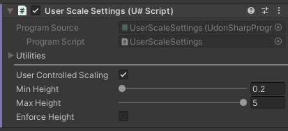 Scaling Prefabs (U#) for VRchat worlds V1.4