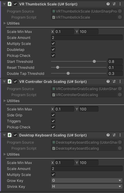 Scaling Prefabs (U#) for VRchat worlds V1.4