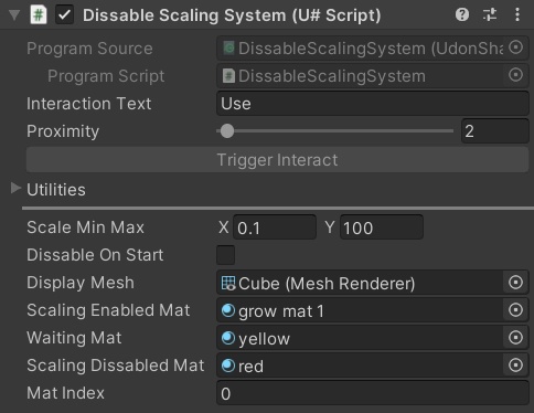 Scaling Prefabs (U#) for VRchat worlds V1.4