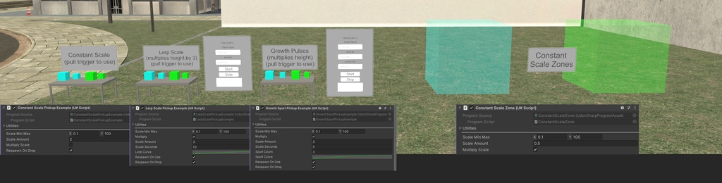Scaling Prefabs (U#) for VRchat worlds V1.4