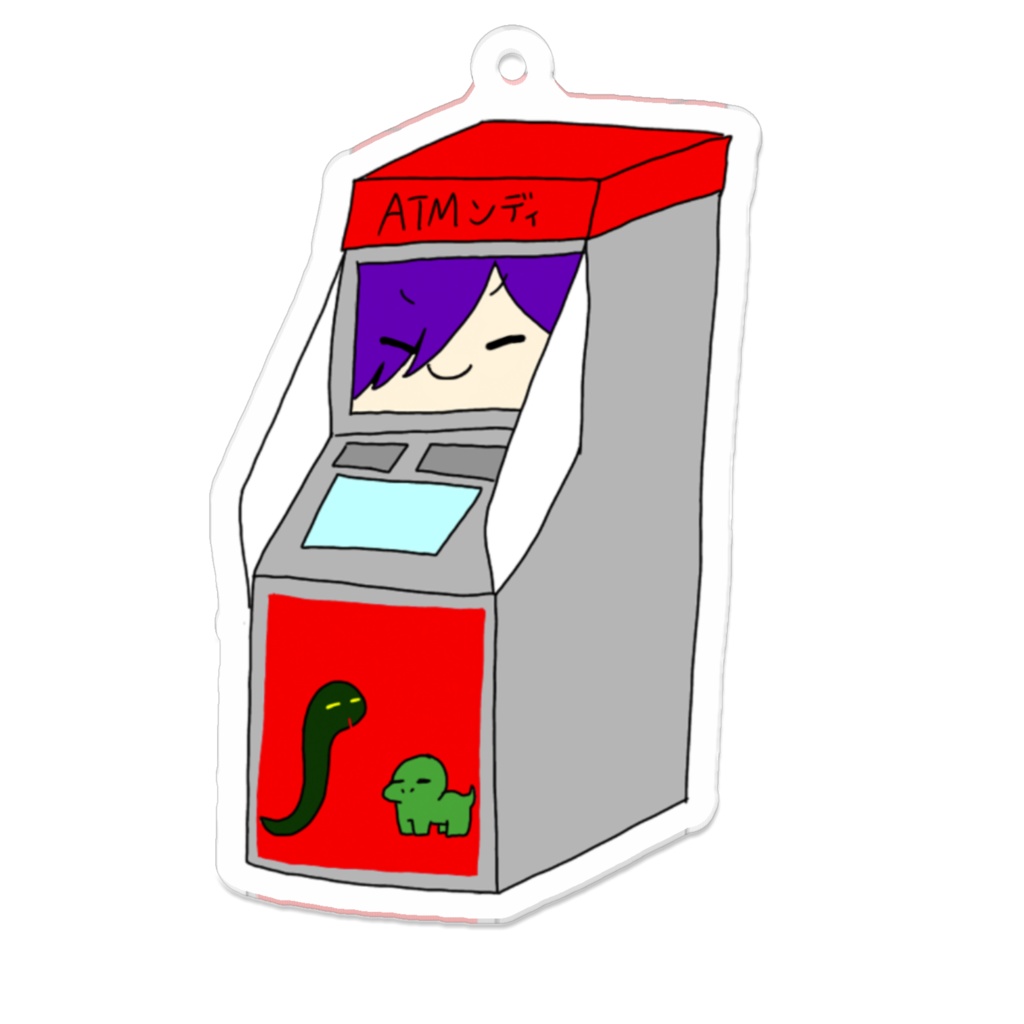 アンディのアクリルキーホルダーver.ATMンディ3