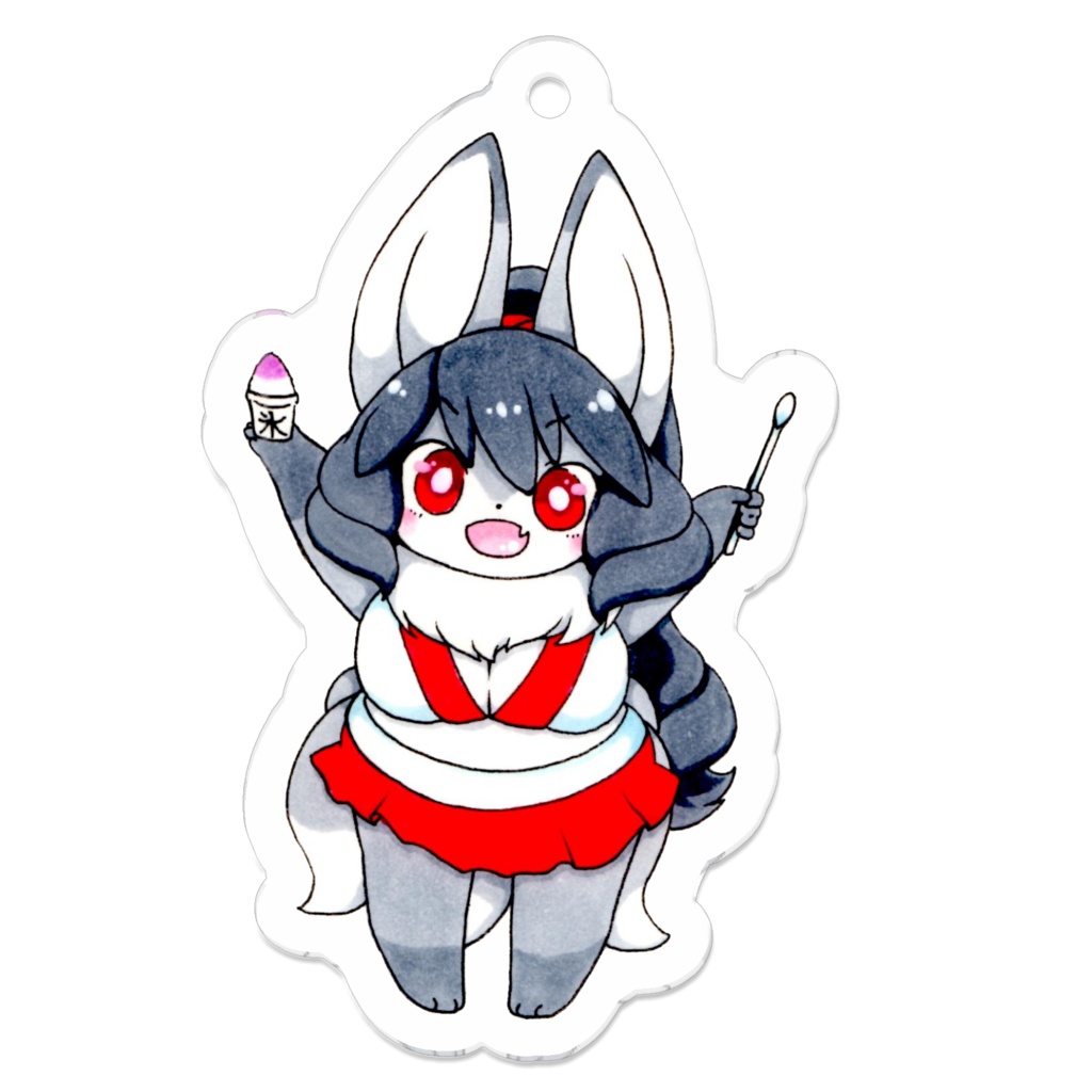 狐塚繭璃命水着アクキー