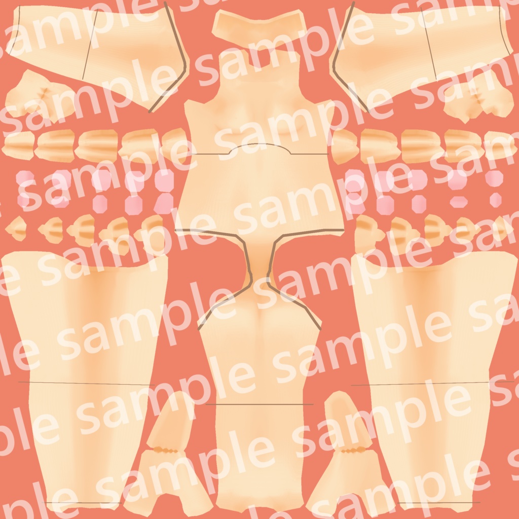 無償/なんちゃって関節テクスチャ【セシル変身アプリ】