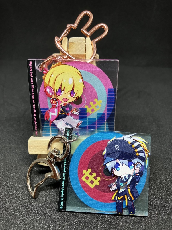神崎兄弟CD風アクリルキーホルダー