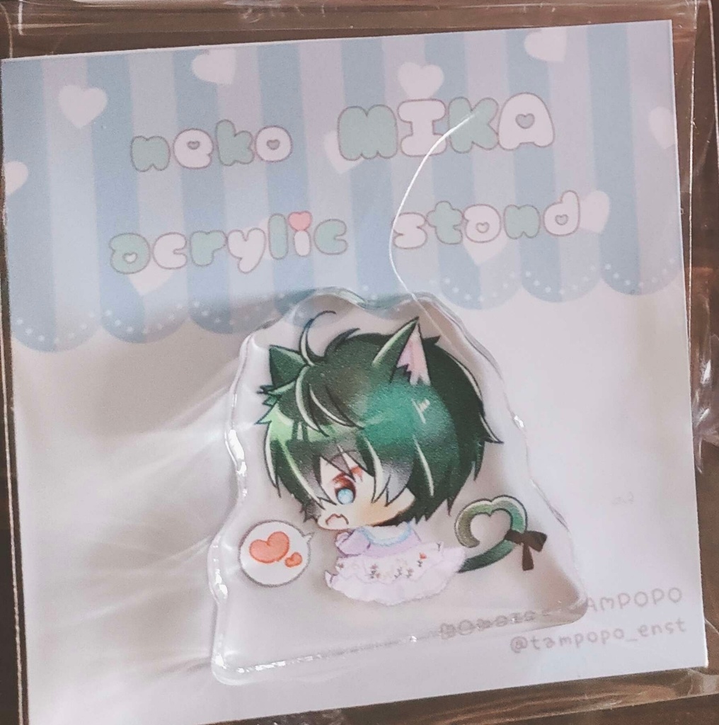 【単品】猫みか自立ミニアクスタ　バツバッテン