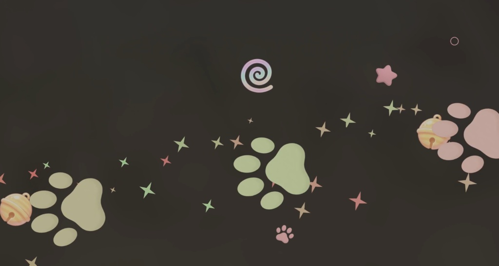 【VRChat向け】歩くと飛び出す!猫の足跡ぱーてぃくる