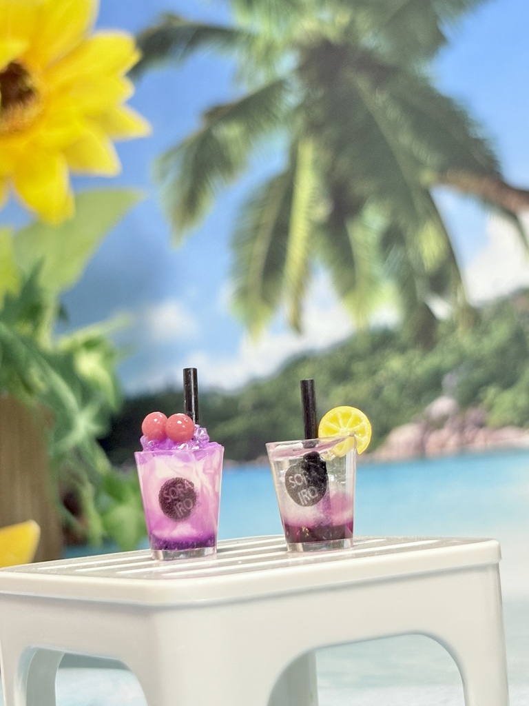 ぶどうドリンク🍇こおりとソーダ🧊