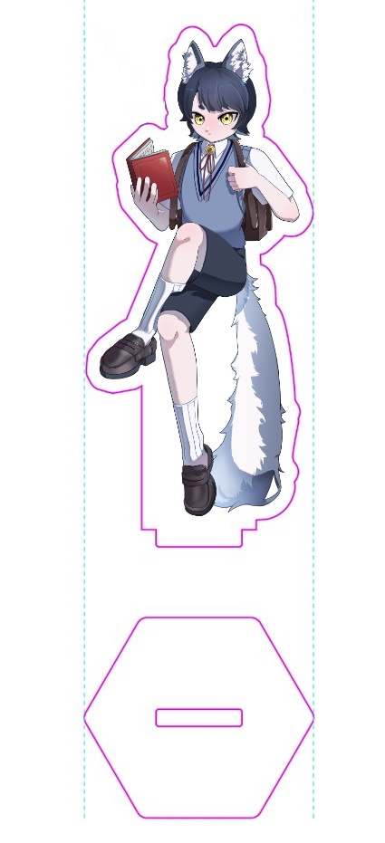 オリジナルキャラ【オオカミショタ】アクリルスタンド