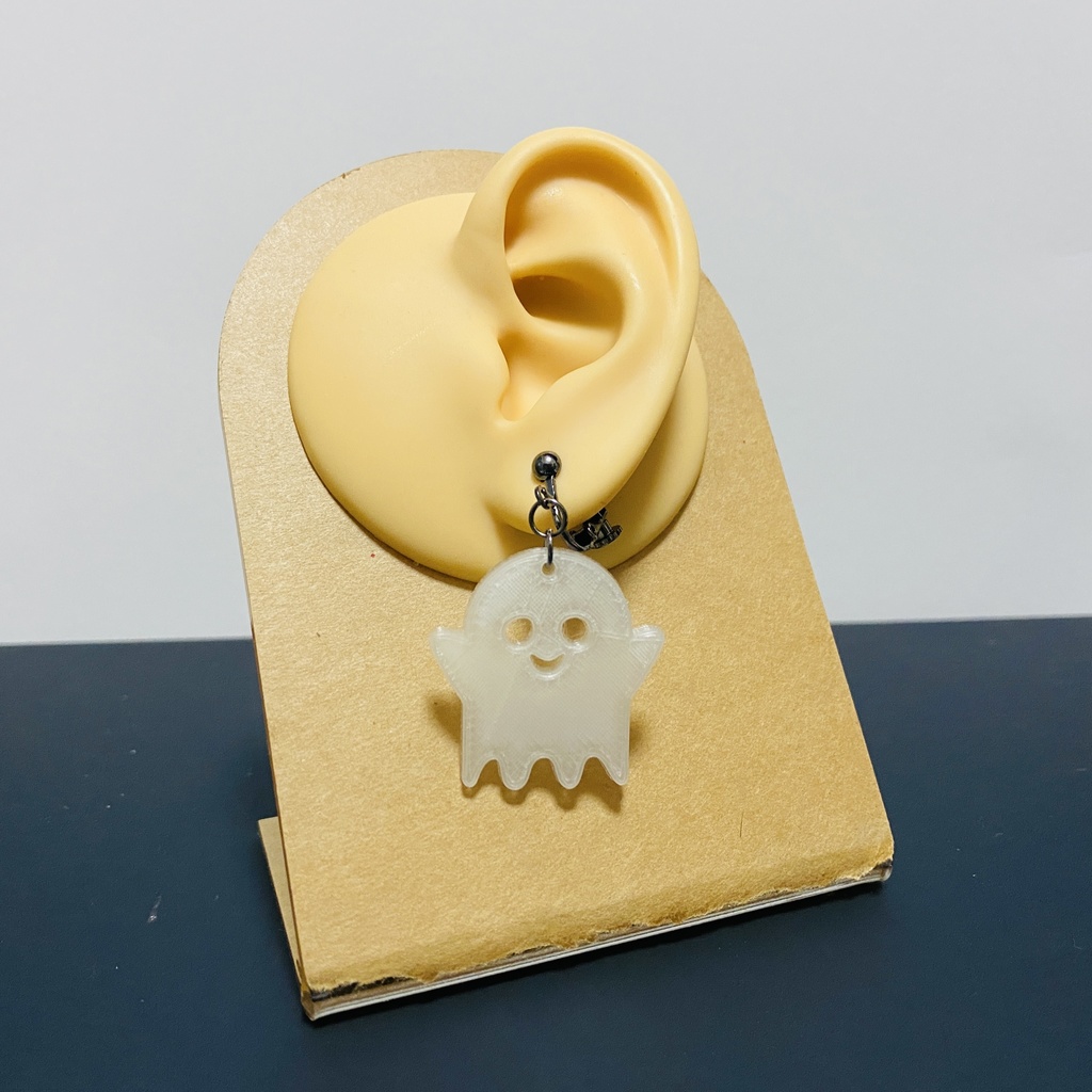 にこにこおばけちゃんの紫変身イヤリング