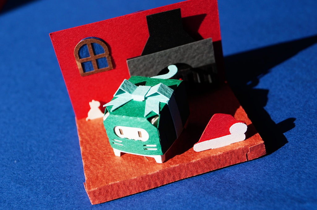 はこねこ　りぼん　みどりみずいろ　[クリスマス]