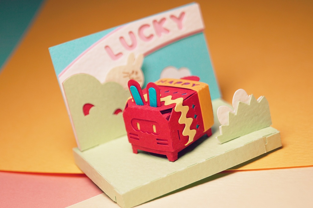 はこねこ うさぎ たまご あか