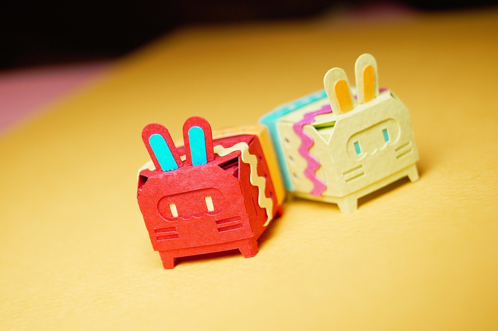 はこねこ うさぎ たまご きみどり