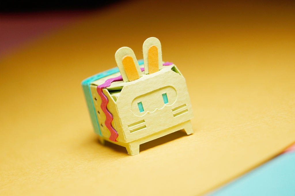 はこねこ うさぎ たまご きみどり