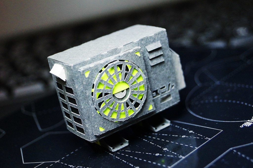 【室外機ペーパークラフト】ユニト 伊-002