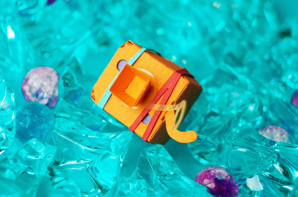 はこねこ みずふうせん オレンジ