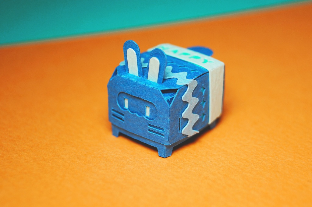 はこねこ うさぎ たまご あお