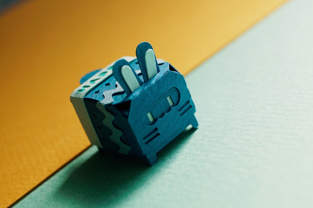 はこねこ うさぎ たまご あお