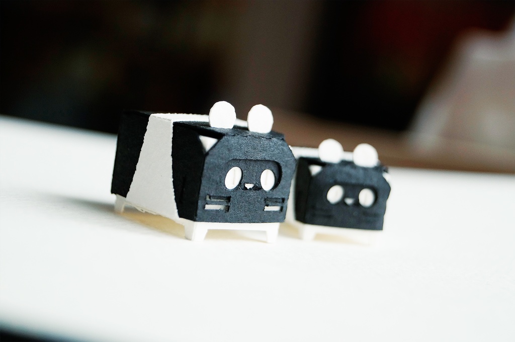 はこねこ パンダのおやこ はんてん