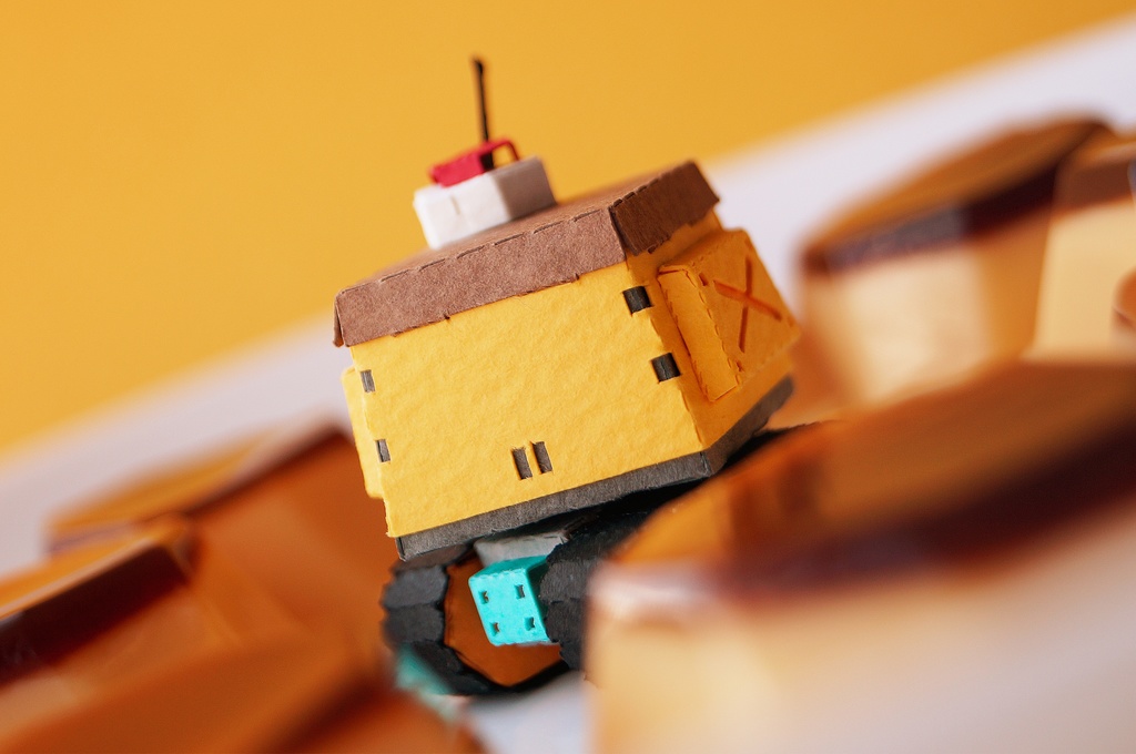 【プリン戦車型ペーパークラフト】プリタン NO.1