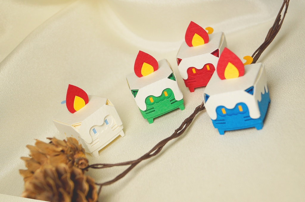 はこねこ キャンドル しろ