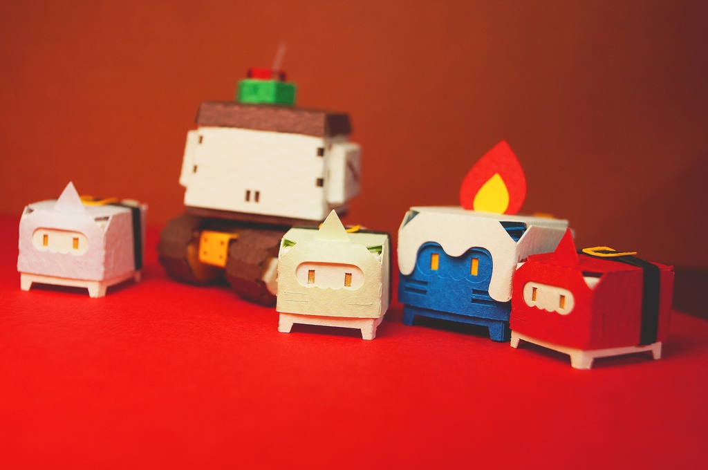 【プリン戦車型ペーパークラフト】プリタン NO.2