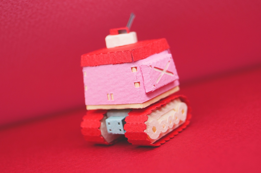 【プリン戦車型ペーパークラフト】プリタン NO.3