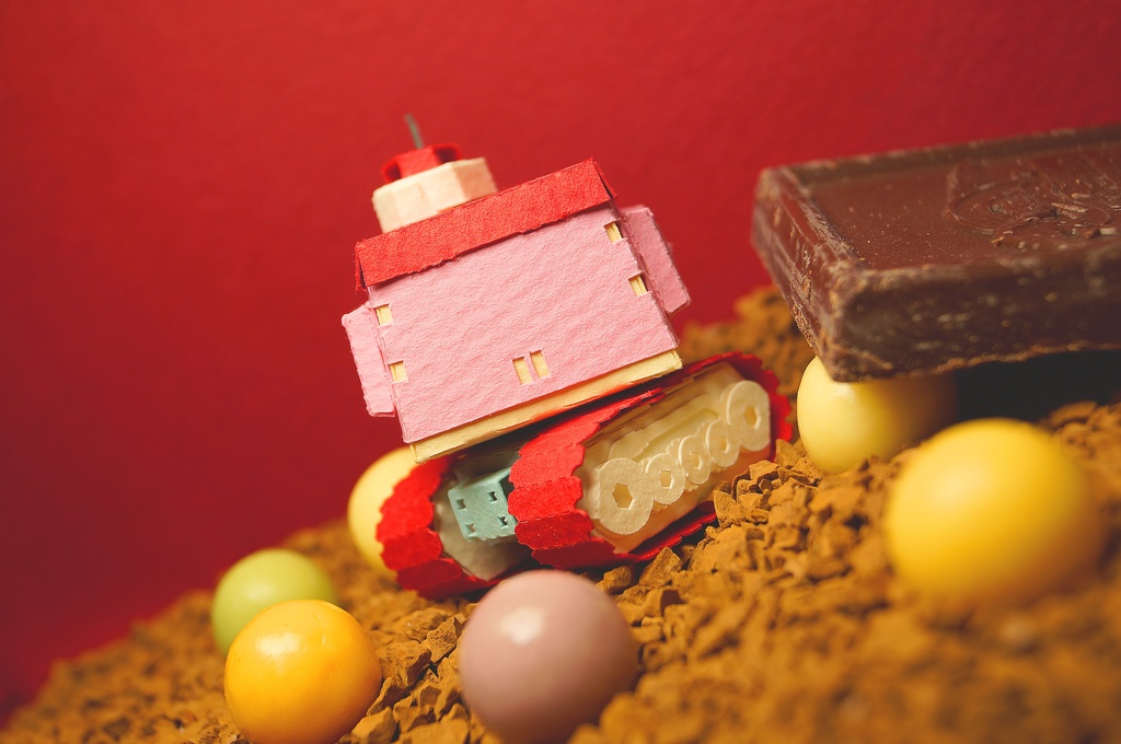 【プリン戦車型ペーパークラフト】プリタン NO.3