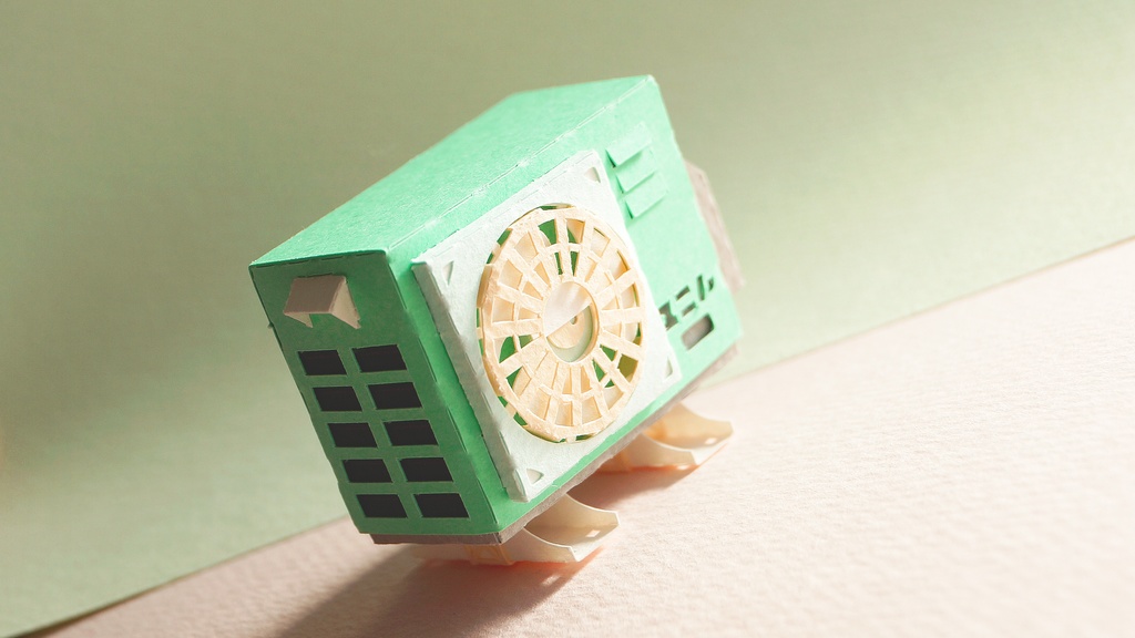 【室外機ペーパークラフト】ユニト 伊-007