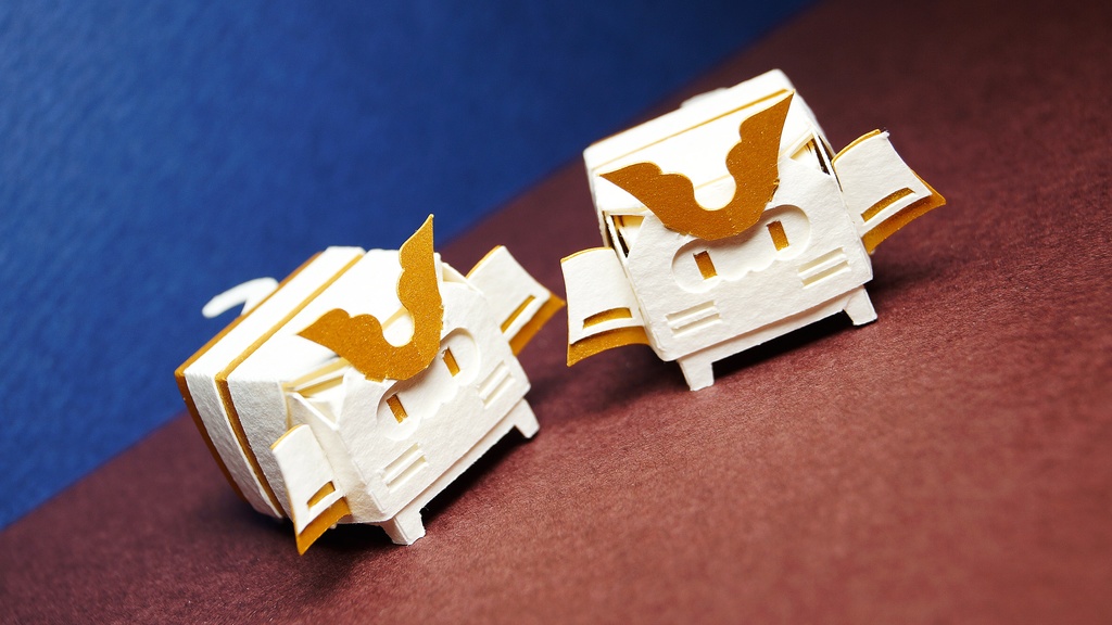 はこねこ よろいかぶと しろ