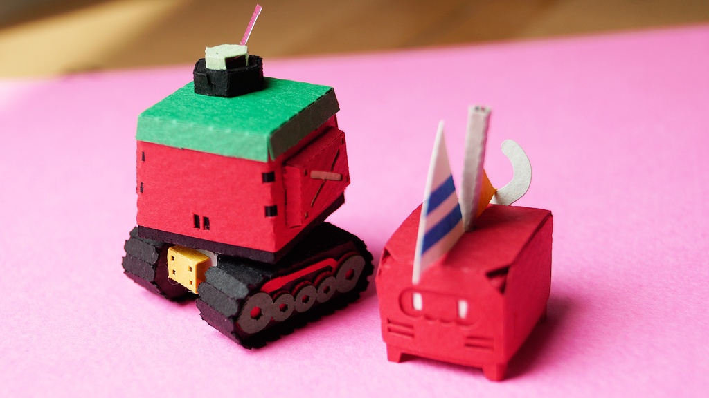 【プリン戦車型ペーパークラフト】プリタン NO.5