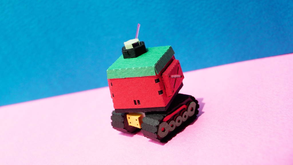 【プリン戦車型ペーパークラフト】プリタン NO.5