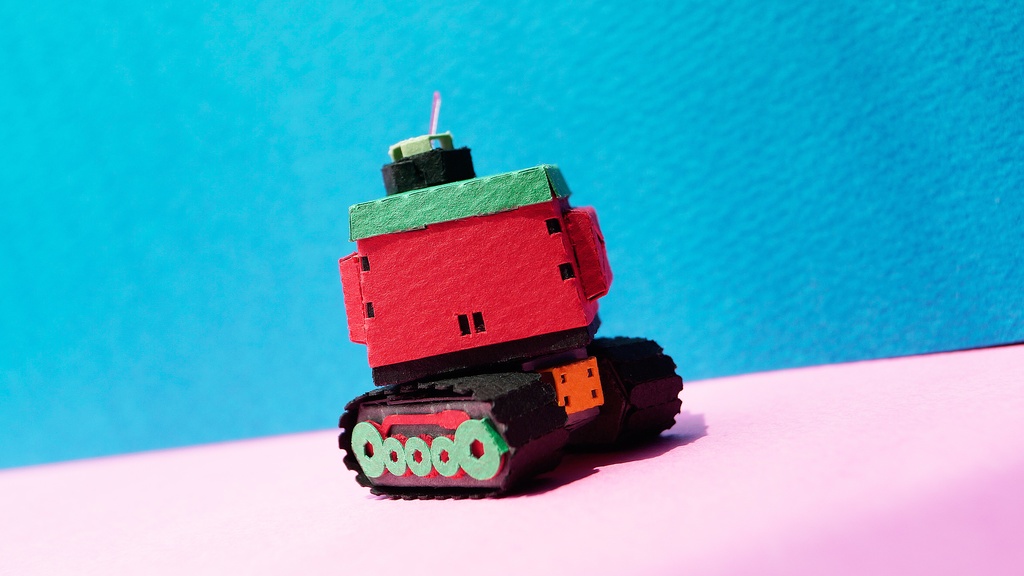 【プリン戦車型ペーパークラフト】プリタン NO.5