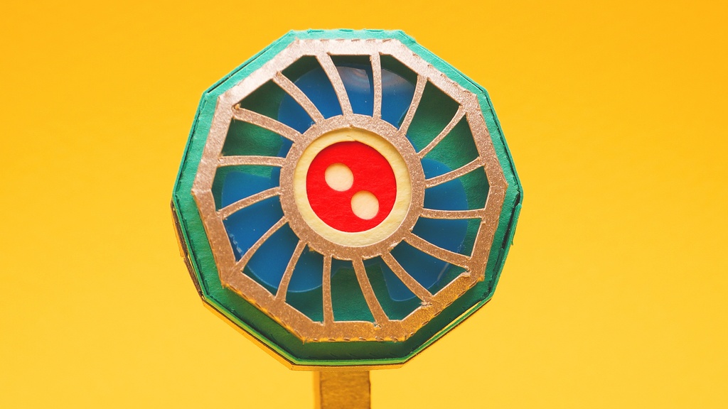 【扇風機ペーパークラフト】プーキィ 001