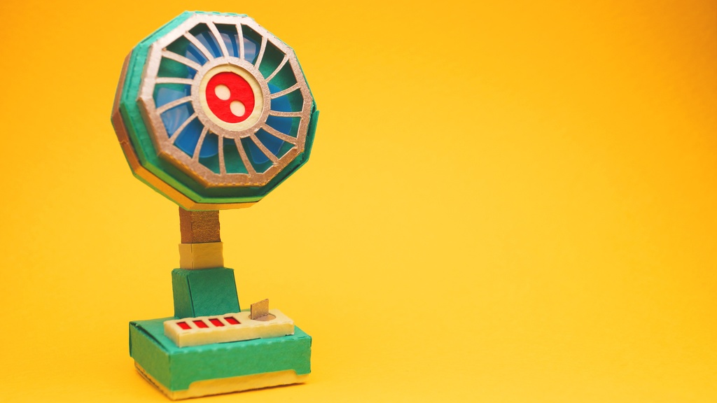 【扇風機ペーパークラフト】プーキィ 001