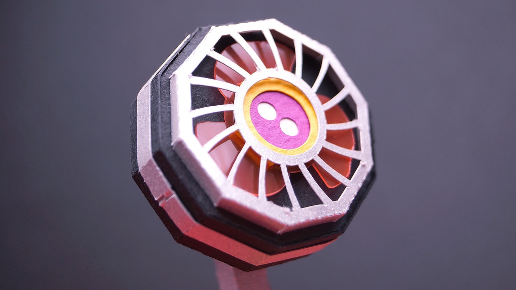 【扇風機ペーパークラフト】プーキィ 002