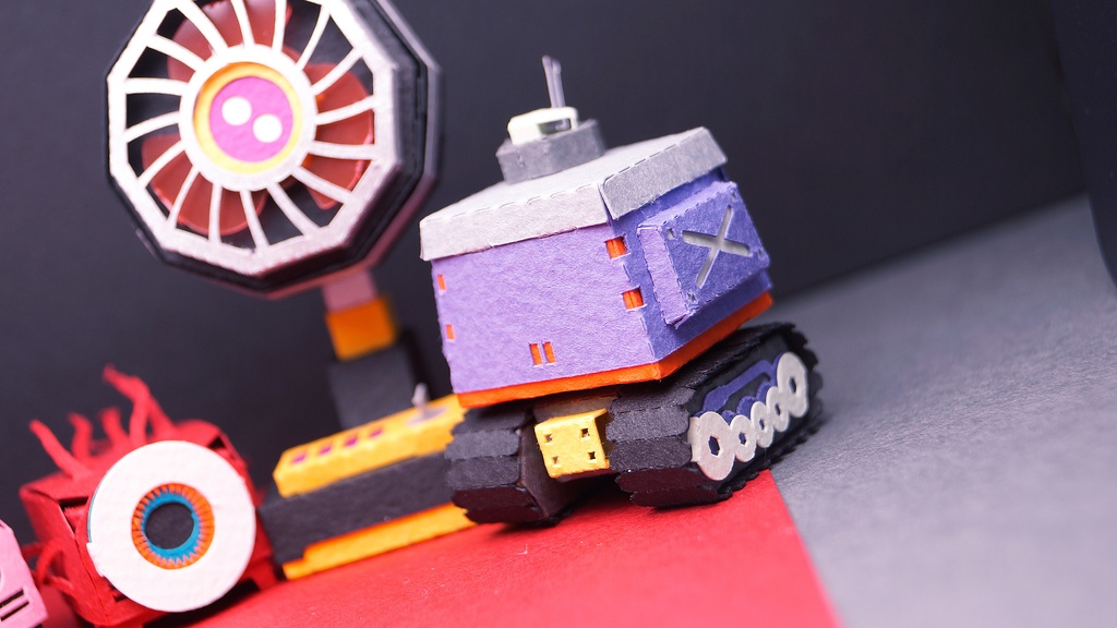 【プリン戦車型ペーパークラフト】プリタン NO.6