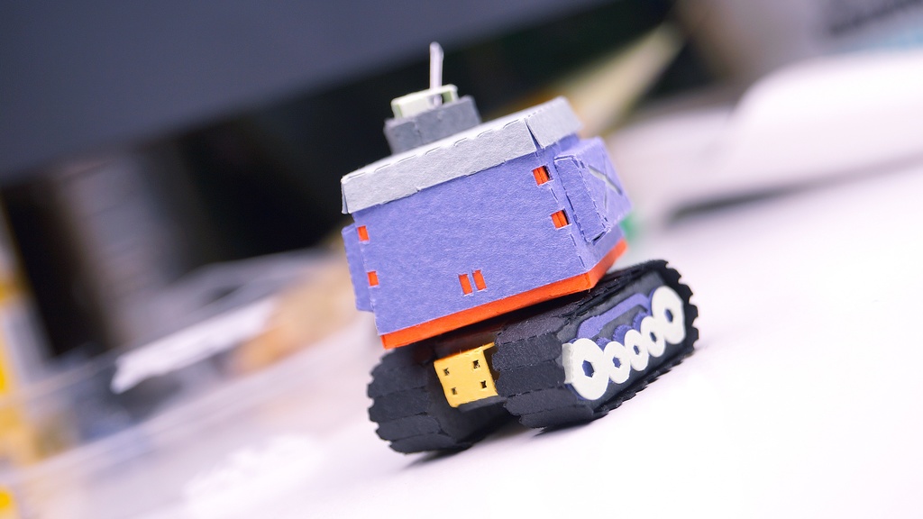 【プリン戦車型ペーパークラフト】プリタン NO.6