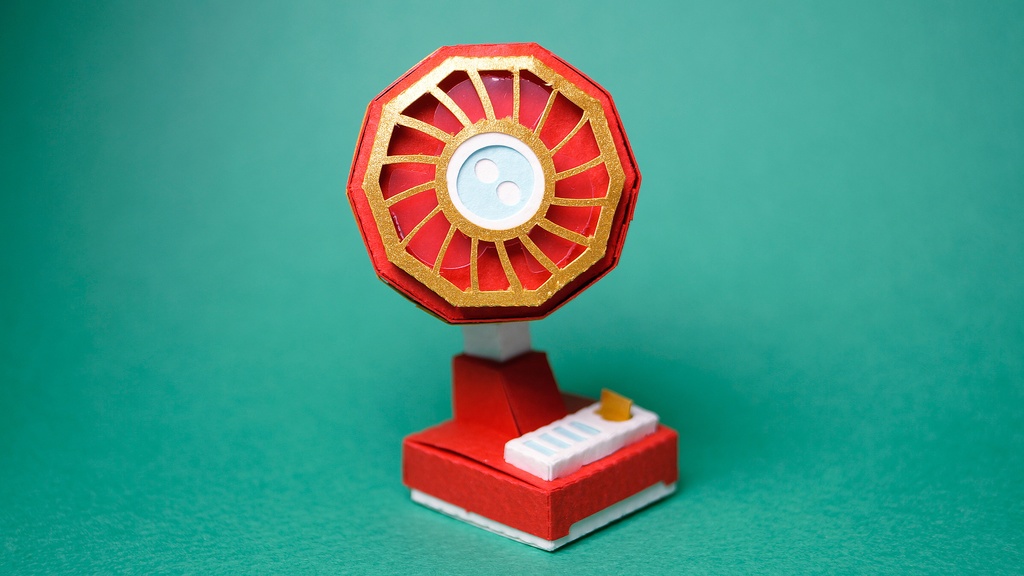 【扇風機ペーパークラフト】プーキィ 003