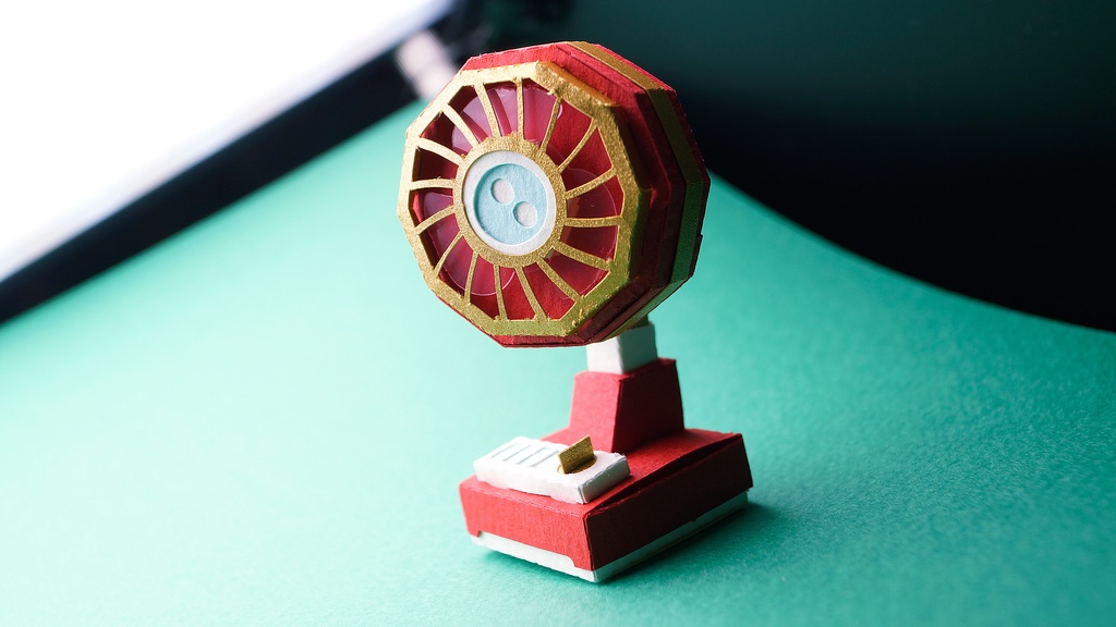 【扇風機ペーパークラフト】プーキィ 003