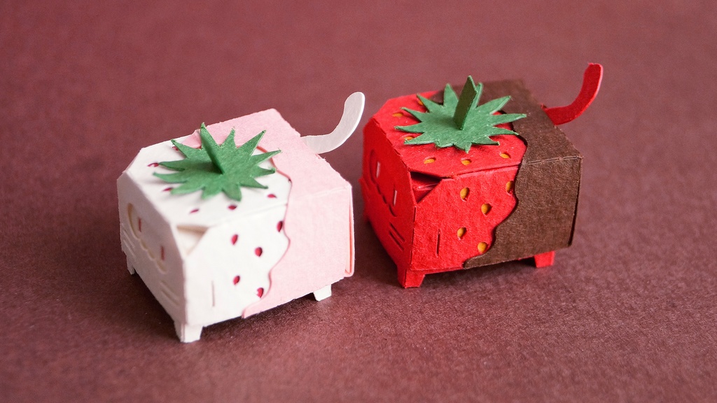 はこねこ チョコがけいちご