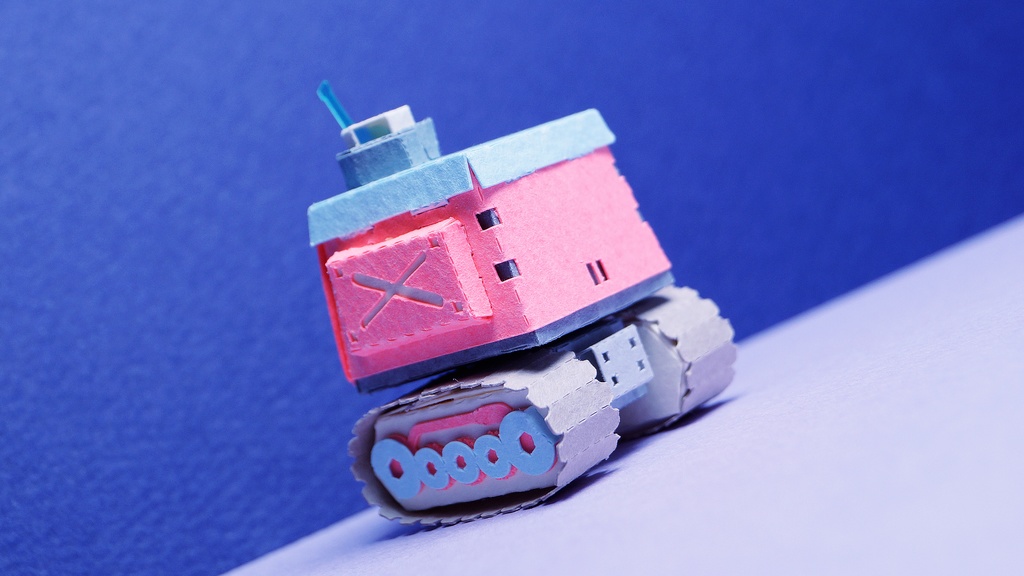 【プリン戦車型ペーパークラフト】プリタン NO.7