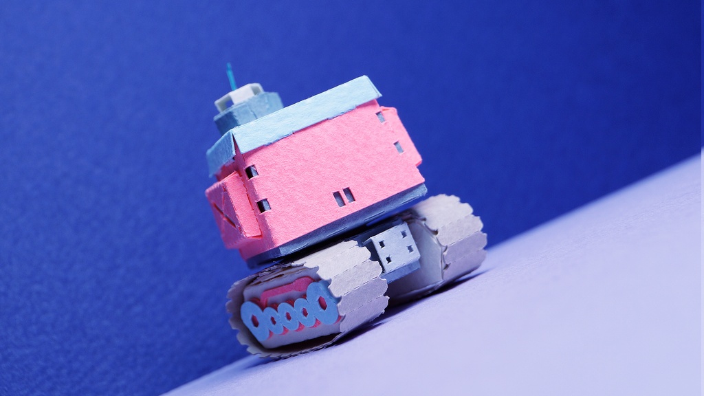 【プリン戦車型ペーパークラフト】プリタン NO.7