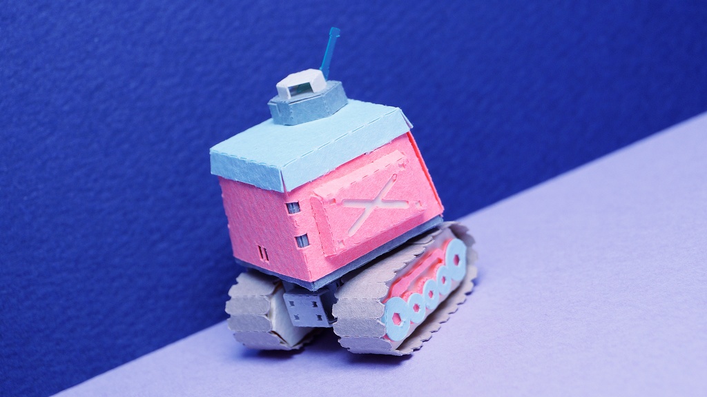 【プリン戦車型ペーパークラフト】プリタン NO.7