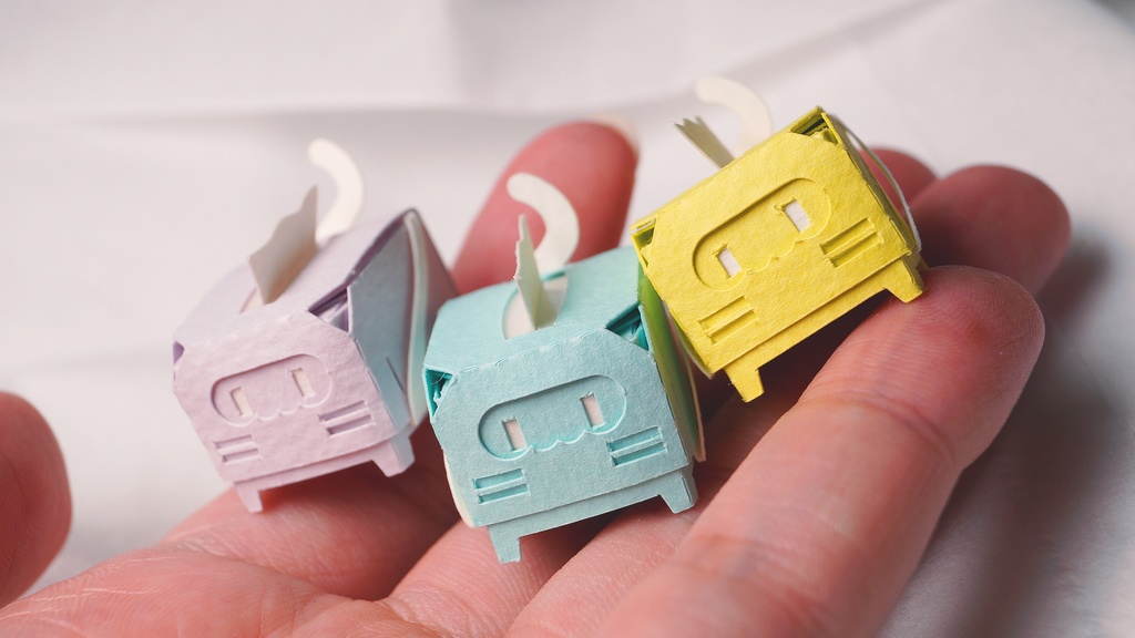 はこねこ ティッシュ イエロー